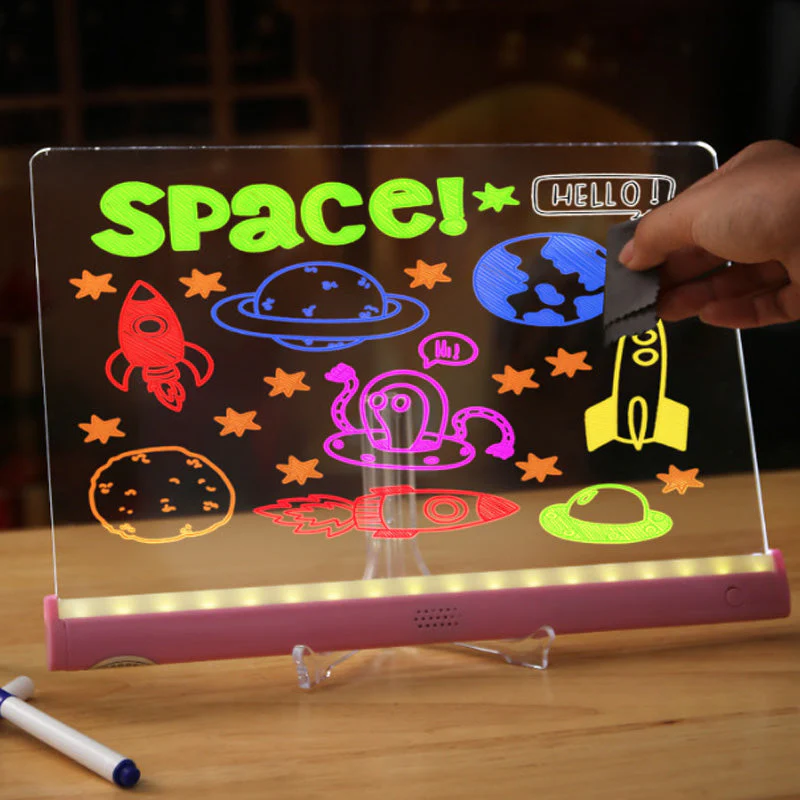 📢📢 50% DE RÉDUCTION ! ✨Set de Tableau de Dessin Lumineux DIY pour Enfants - Image 2
