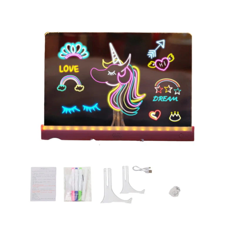 📢📢 50% DE RÉDUCTION ! ✨Set de Tableau de Dessin Lumineux DIY pour Enfants - Image 8