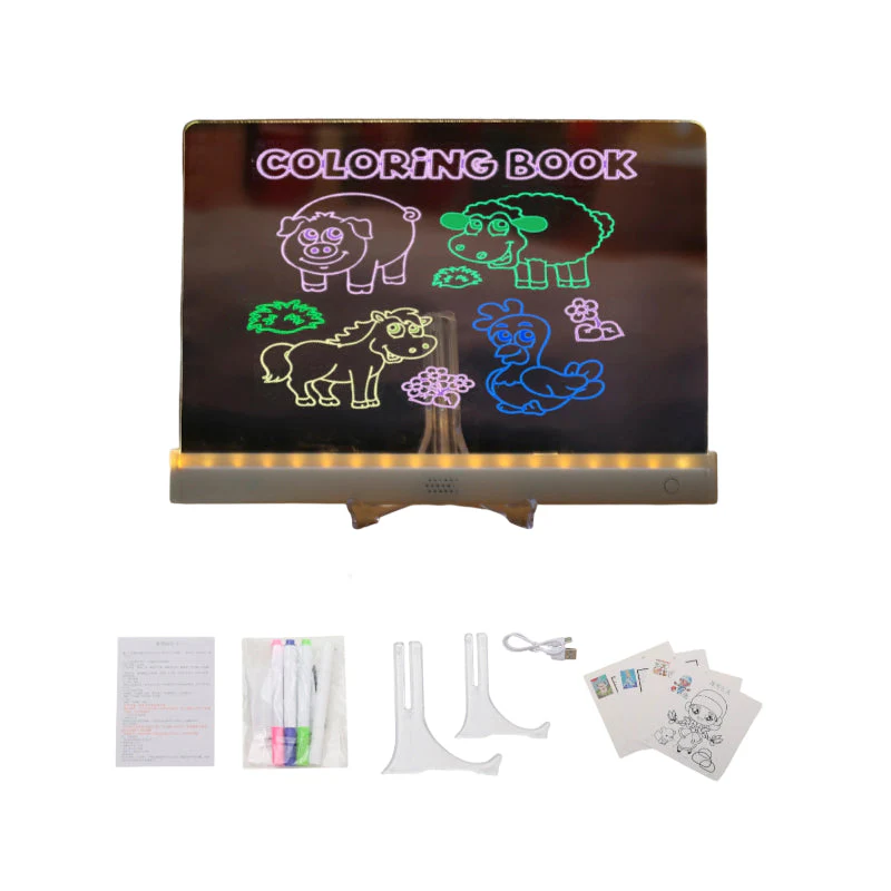 📢📢 50% DE RÉDUCTION ! ✨Set de Tableau de Dessin Lumineux DIY pour Enfants - Image 9