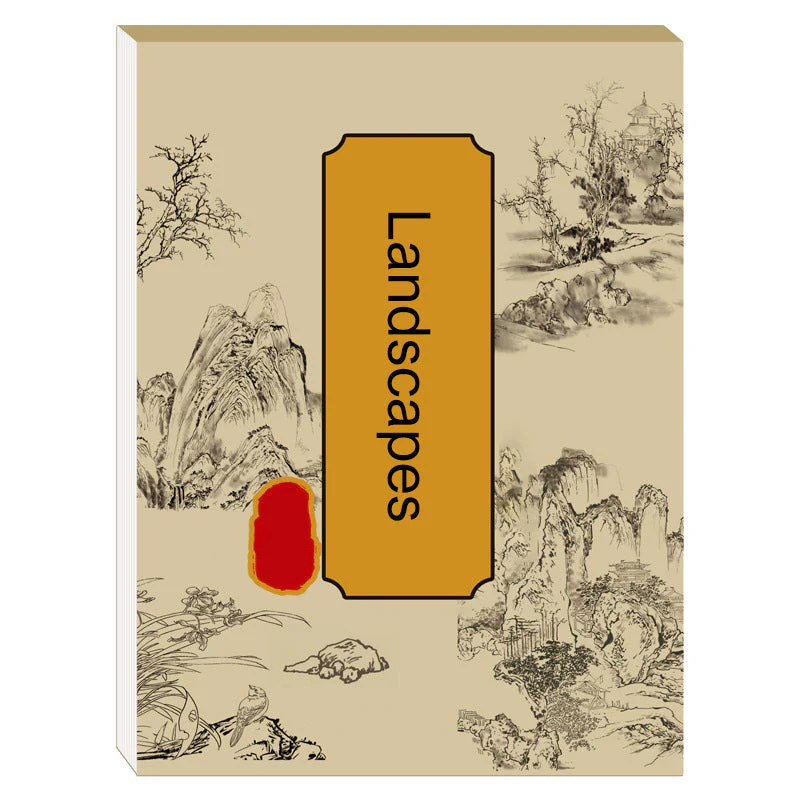 🖼️🎁Album de copie de peinture chinoise et de dessin blanc - Image 11