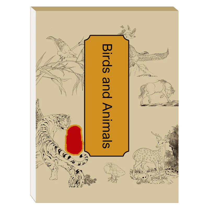 🖼️🎁Album de copie de peinture chinoise et de dessin blanc - Image 12