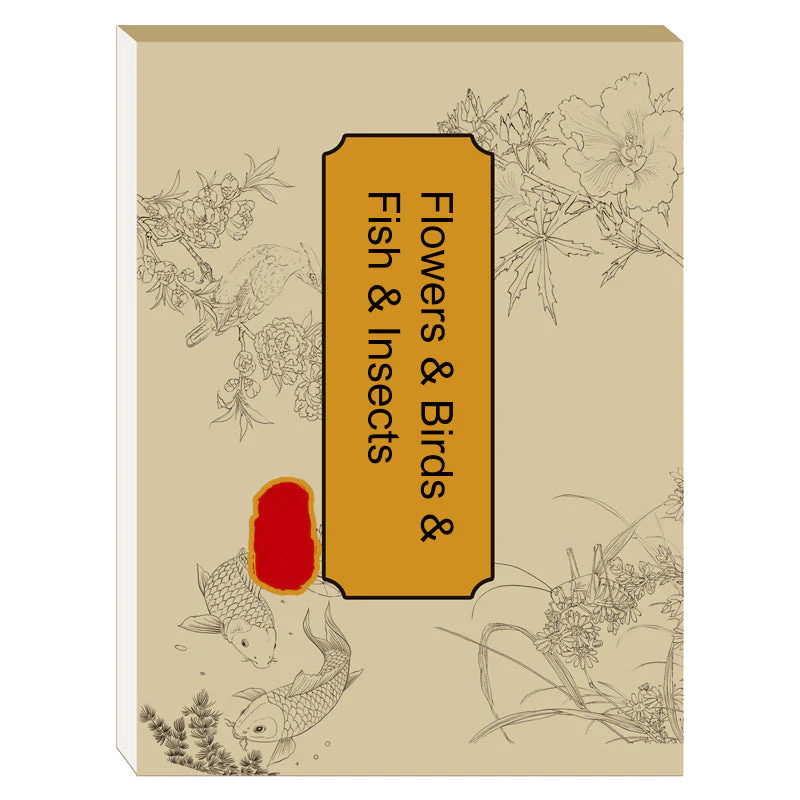 🖼️🎁Album de copie de peinture chinoise et de dessin blanc - Image 13