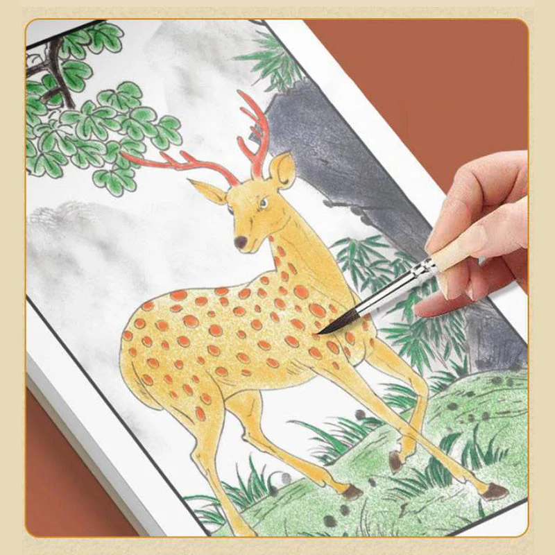 🖼️🎁Album de copie de peinture chinoise et de dessin blanc - Image 2