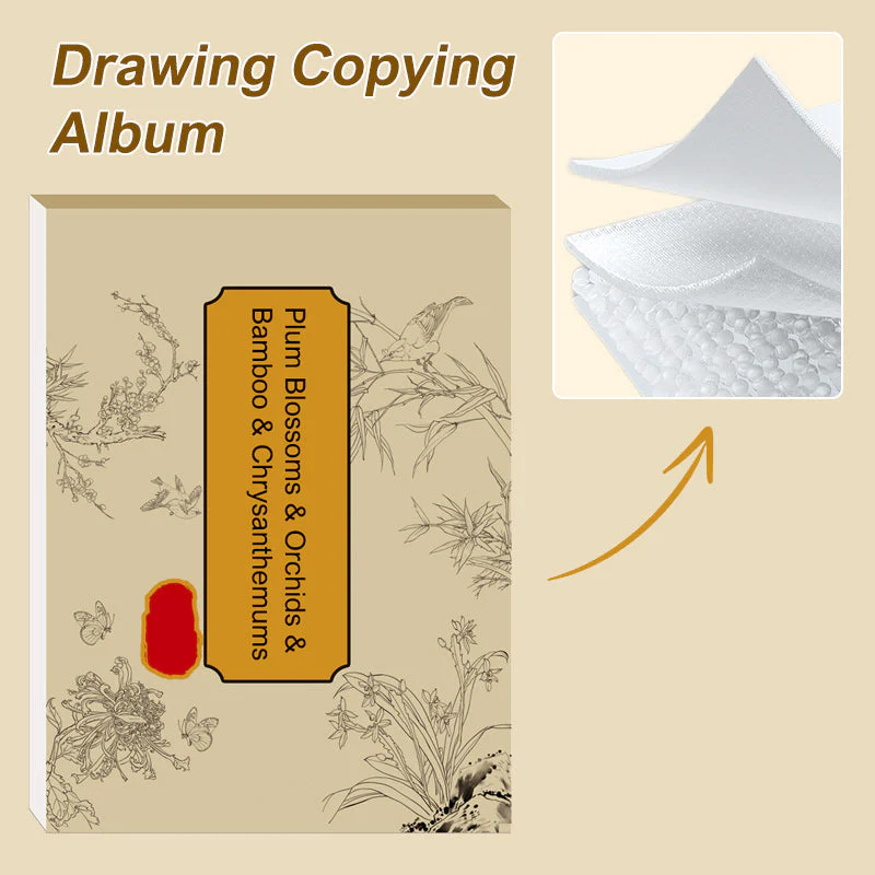🖼️🎁Album de copie de peinture chinoise et de dessin blanc - Image 4