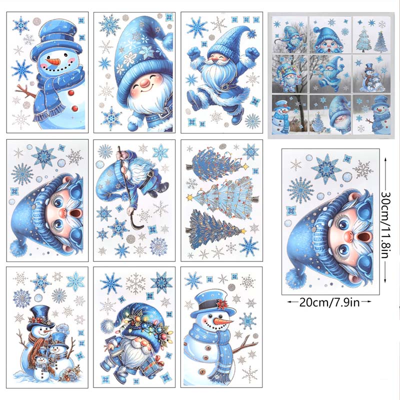 📢📢50 % de réduction！！！  ✨ Une fenêtre magique pour Noël – Décorations scintillantes, sans colle, visibles dehors et dedans ! - Image 2