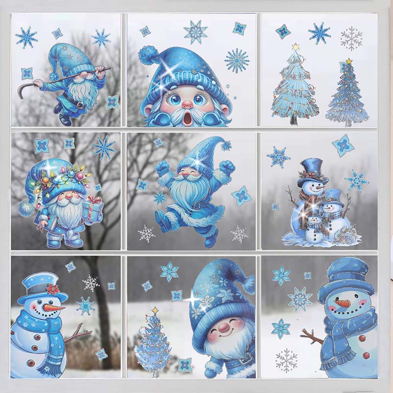 📢📢50 % de réduction！！！  ✨ Une fenêtre magique pour Noël – Décorations scintillantes, sans colle, visibles dehors et dedans ! - Image 6