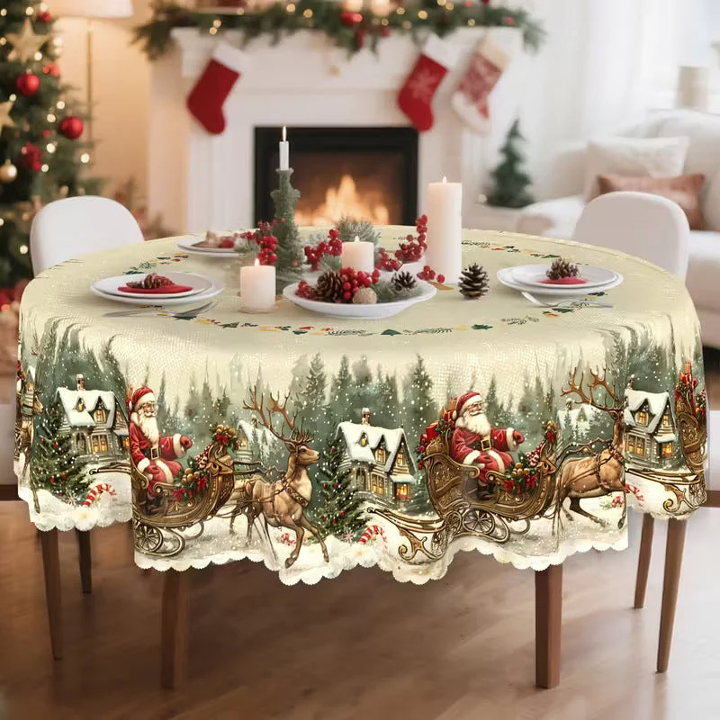 Nappe de Noël pour les repas des fêtes - Image 4