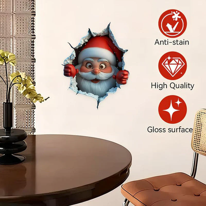 📢📢50 % de réduction!!! ✨🎁Autocollants muraux créatifs de Noël - Image 7