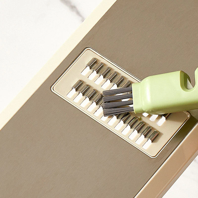 Multi-Function Cleaning Brush with Built-in Sharpener for Knives - Image 4