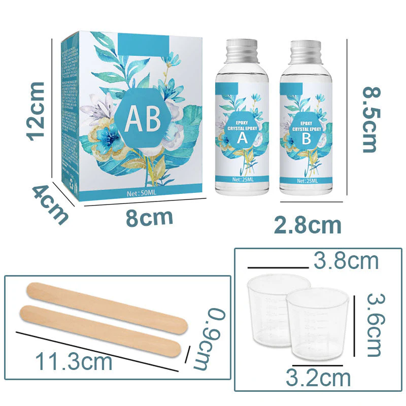 🛡️ Acheter 3 Obtenez 2 Free-5 ensembles💎Clear Hard Epoxy Resin Adhesive Set - Image 8