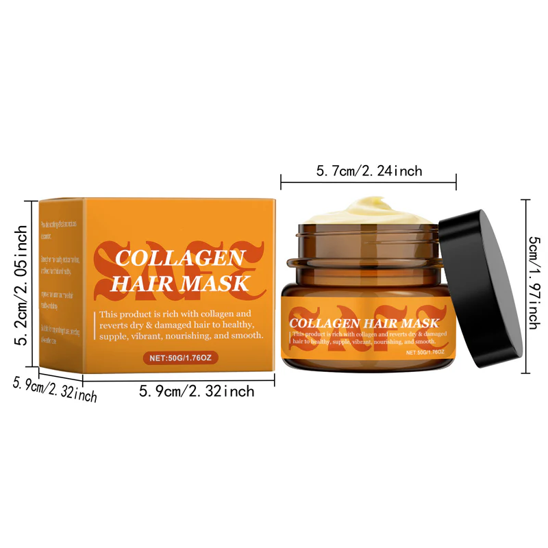 🎁🚀Achetez 3 obtenez 2 gratuit 🌸 Masque de collagène pour cheveux secs et endommagés - Image 12