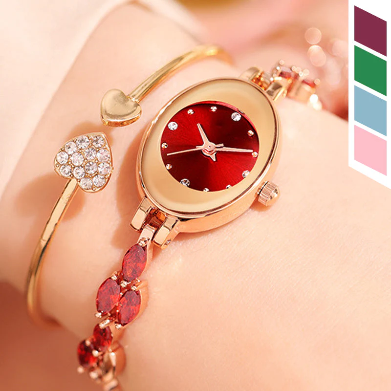 🎀⌚Women's Colored Zircon Bracelet Watch - Image 2