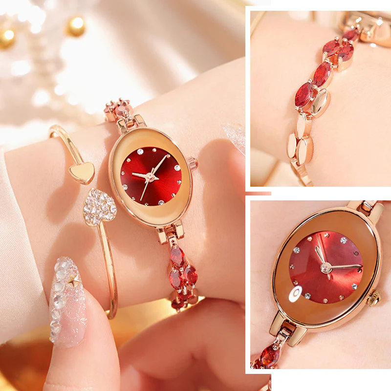 🎀⌚Women's Colored Zircon Bracelet Watch - Image 4