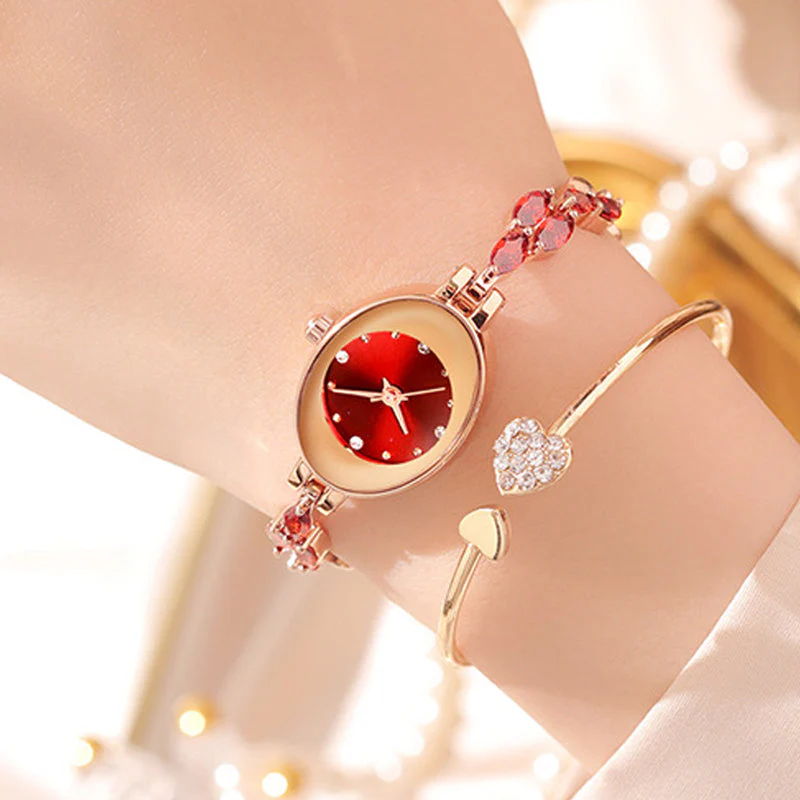 🎀⌚Women's Colored Zircon Bracelet Watch - Image 7