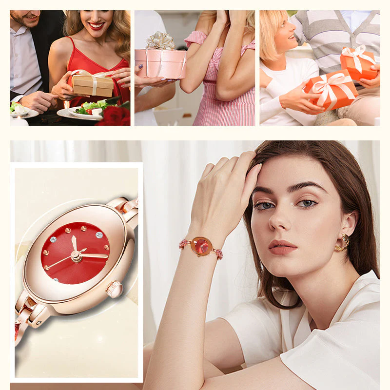 🎀⌚Women's Colored Zircon Bracelet Watch - Image 8
