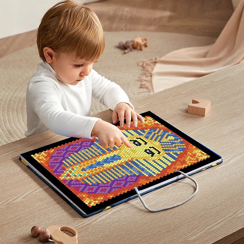 📢📢55 % DE RÉDUCTION !!! ✨ Livre de coloriage par numéro– sur fond noir, incluant des feutres aquarelle double pointe et une boîte de rangement ! - Image 5