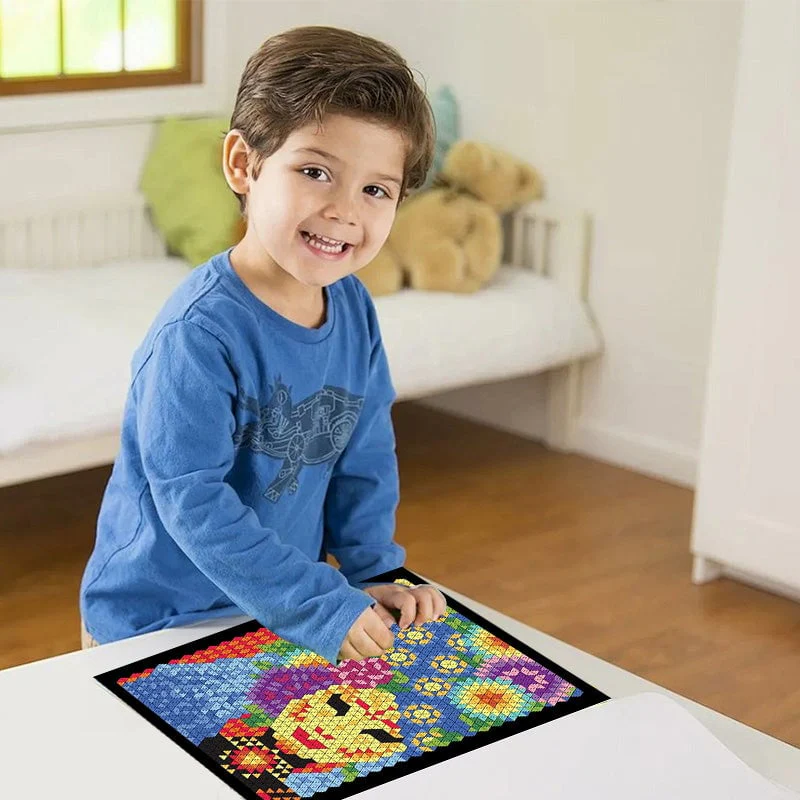 📢📢55 % DE RÉDUCTION !!! ✨ Livre de coloriage par numéro– sur fond noir, incluant des feutres aquarelle double pointe et une boîte de rangement ! - Image 8
