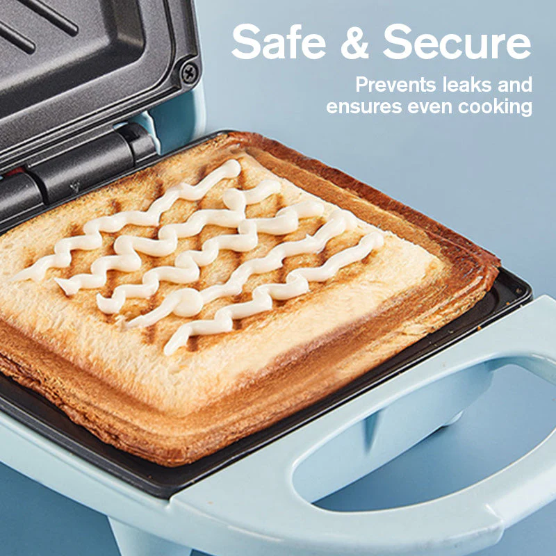 đ„ 50% OFF INSTANTANĂ ! đ„Ș Machine Ă Sandwich Multifonction - Chauffage Rapide, Design Compact Bleu/Blanc pour Cuisine et Bureau đ⥠- Image 6
