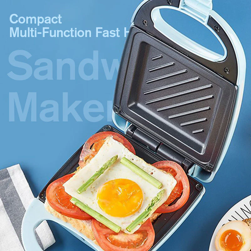 đ„ 50% OFF INSTANTANĂ ! đ„Ș Machine Ă Sandwich Multifonction - Chauffage Rapide, Design Compact Bleu/Blanc pour Cuisine et Bureau đ⥠- Image 7