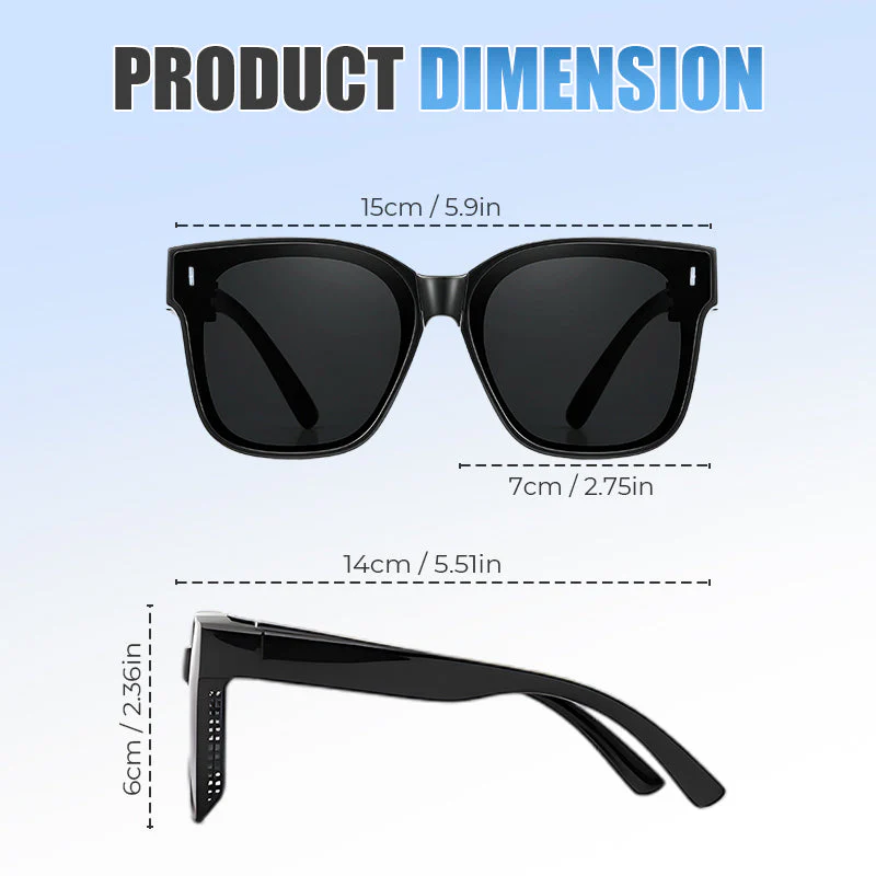 📢📢57% DE RÉDUCTION !!!✨Lunettes de soleil compactes, pliables et empilables - Image 8