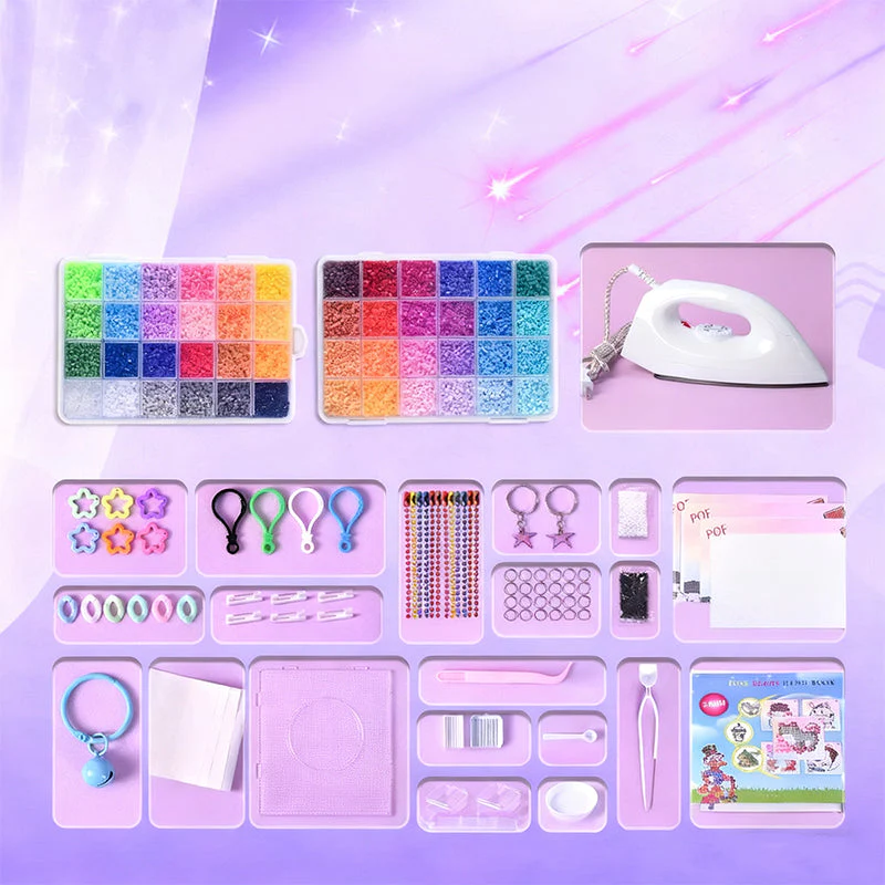 📢📢50% DE RÉDUCTION !!! 🎅Kit complet de perles à repasser de 96 couleurs - Image 11