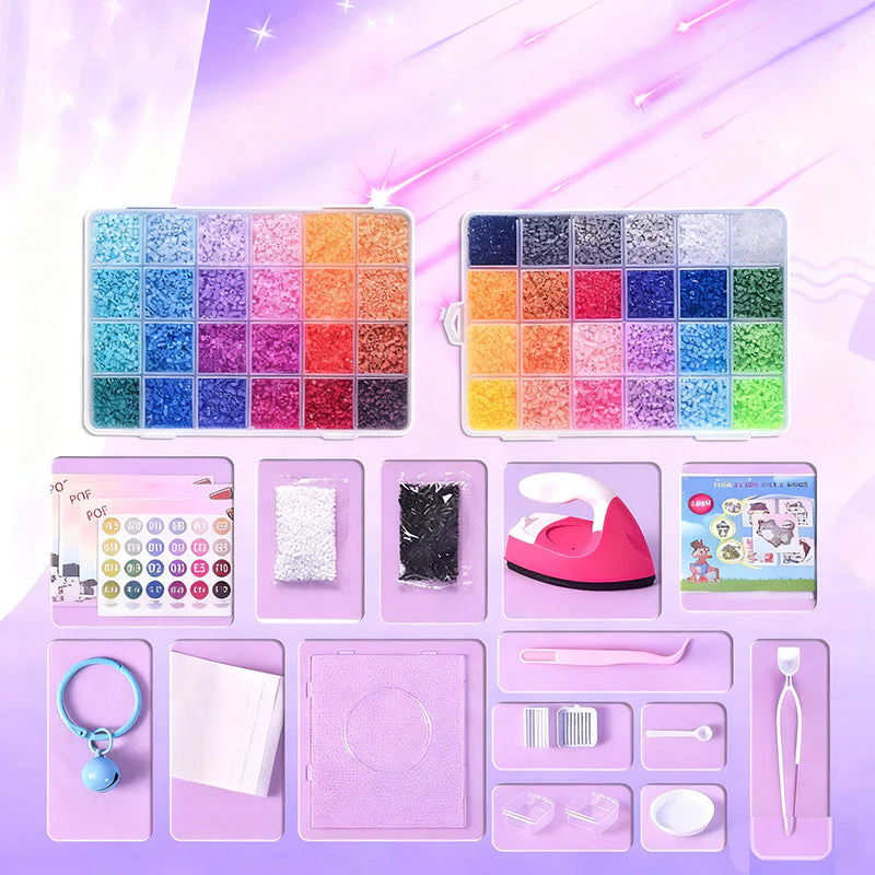 📢📢50% DE RÉDUCTION !!! 🎅Kit complet de perles à repasser de 96 couleurs - Image 7