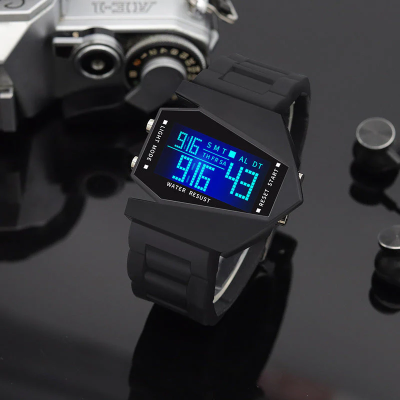 (đ„ Grande rĂ©duction de 50%)â Creative lumineux avion forme LED montres đ„ - Image 3