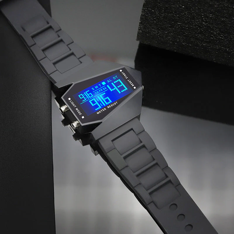 (đ„ Grande rĂ©duction de 50%)â Creative lumineux avion forme LED montres đ„ - Image 4