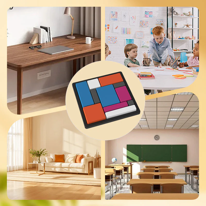 Jeu de puzzle créatif avec des blocs géométriques - Image 7