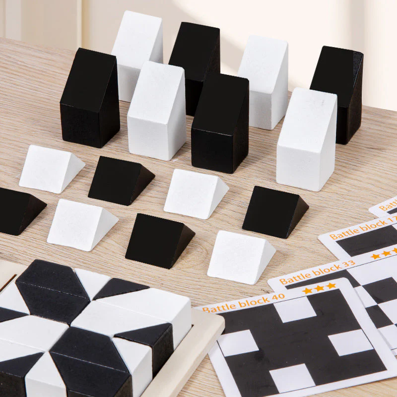 📢📢60 % de réduction !!!🎅Jeu de puzzle éducatif créatif pour enfants en noir et blanc - Image 2