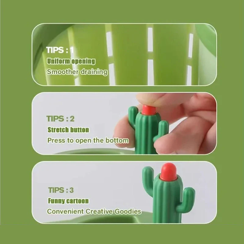 📢📢3 dernières heures : Grande vente⏰⏰Filtre à Évier de Cuisine en Forme de Cactus - Image 5