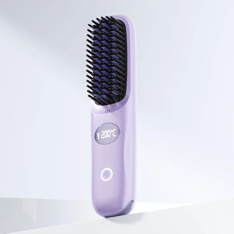 🎄60 % de réduction ! Lisseur Cheveux 2-en-1 Sans Fil avec Écran LED – Le Cadeau de Noël Parfait pour les Accros de la Coiffure ! 💖✨ - Image 12