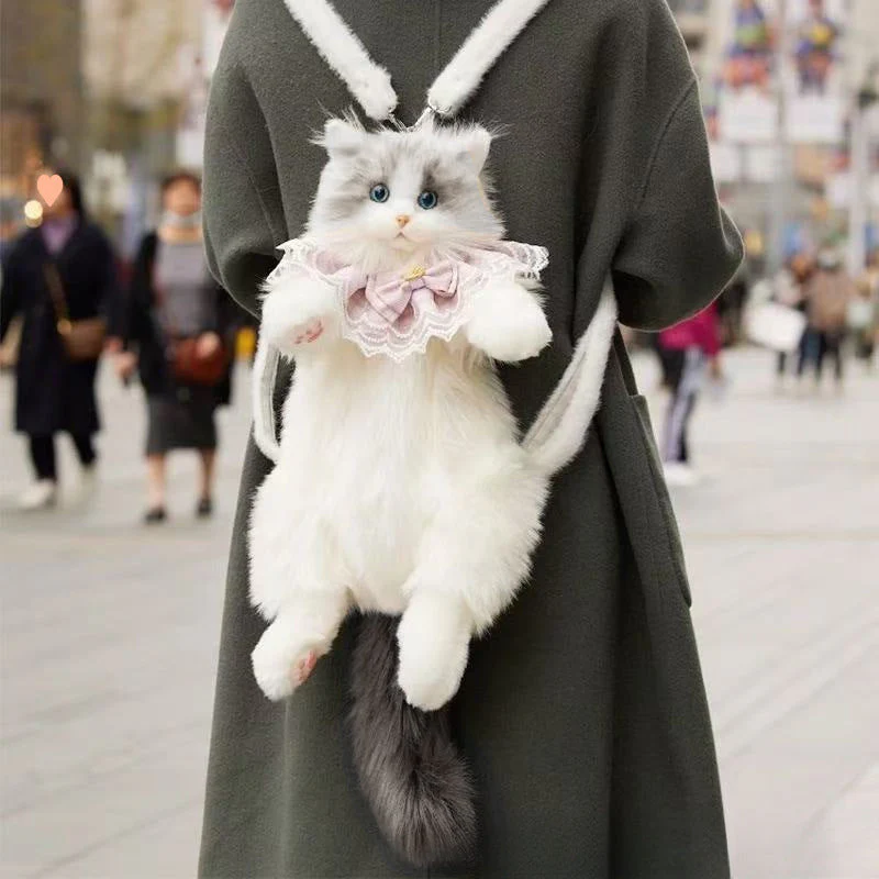 📢📢57% DE RÉDUCTION !!!✨Sac à dos en peluche avec chat mignon - Image 10