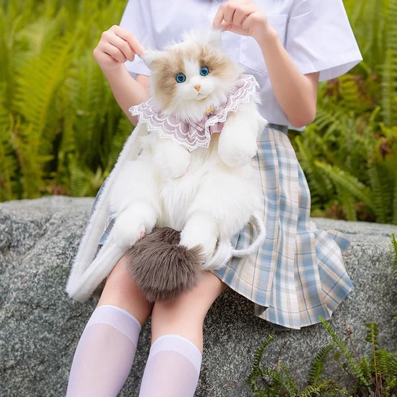 📢📢57% DE RÉDUCTION !!!✨Sac à dos en peluche avec chat mignon - Image 4