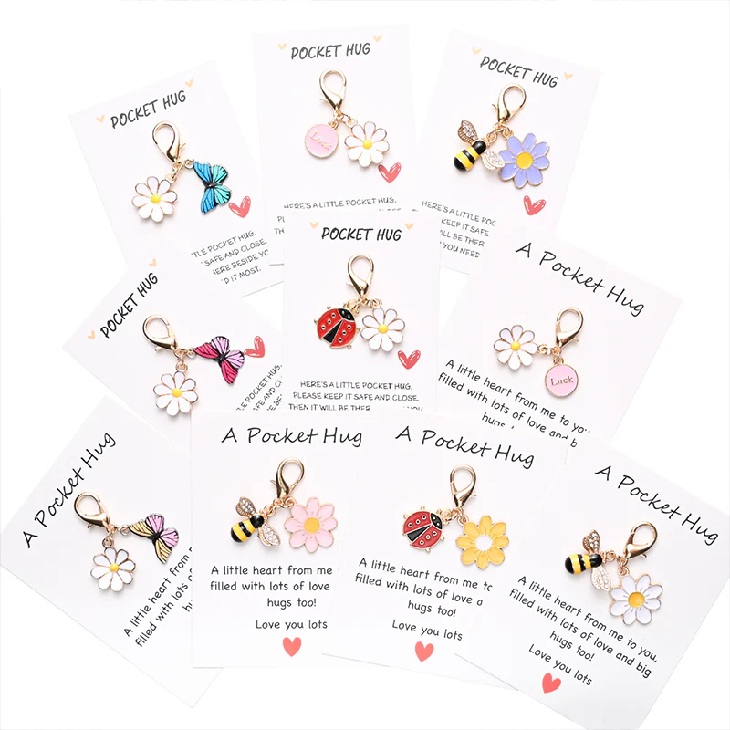 📢📢50% DE RÉDUCTION !!!✨💥Porte-clés et carte Daisy avec insecte mignon - Image 4