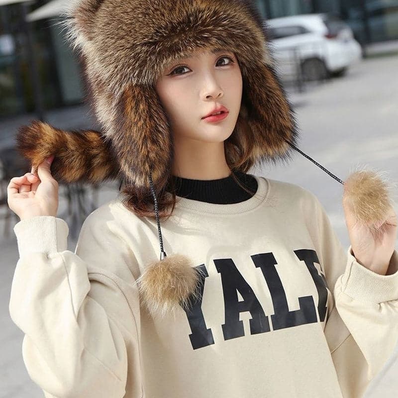 ✨ 50 % DE RÉDUCTION MAINTENANT ! ✨Chapeau en peluche parent-enfant avec fausse queue de raton laveur - Image 7