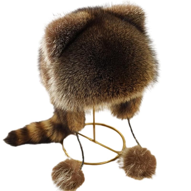 ✨ 50 % DE RÉDUCTION MAINTENANT ! ✨Chapeau en peluche parent-enfant avec fausse queue de raton laveur - Image 9