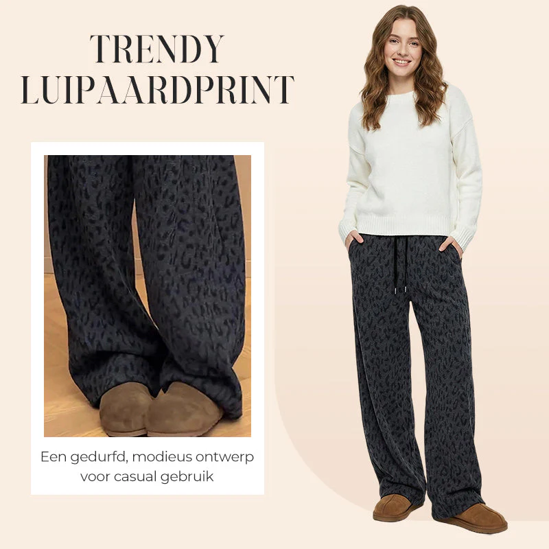 đ 60% DE RĂDUCTION MAINTENANT ! đ Pantalon de SurvĂȘtement Large Ă ImprimĂ© LĂ©opard pour Femme â Coupe Confortable, Tissu Doux & Style Audacieux đ