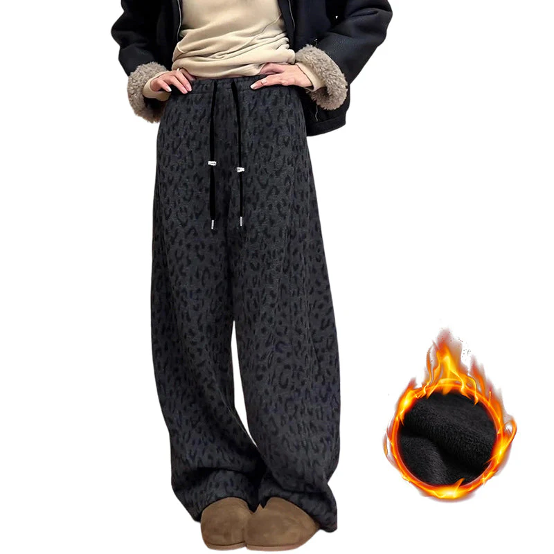 đ 60% DE RĂDUCTION MAINTENANT ! đ Pantalon de SurvĂȘtement Large Ă ImprimĂ© LĂ©opard pour Femme â Coupe Confortable, Tissu Doux & Style Audacieux đ - Image 11