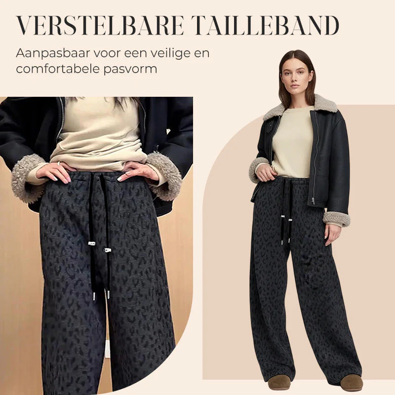 đ 60% DE RĂDUCTION MAINTENANT ! đ Pantalon de SurvĂȘtement Large Ă ImprimĂ© LĂ©opard pour Femme â Coupe Confortable, Tissu Doux & Style Audacieux đ - Image 5
