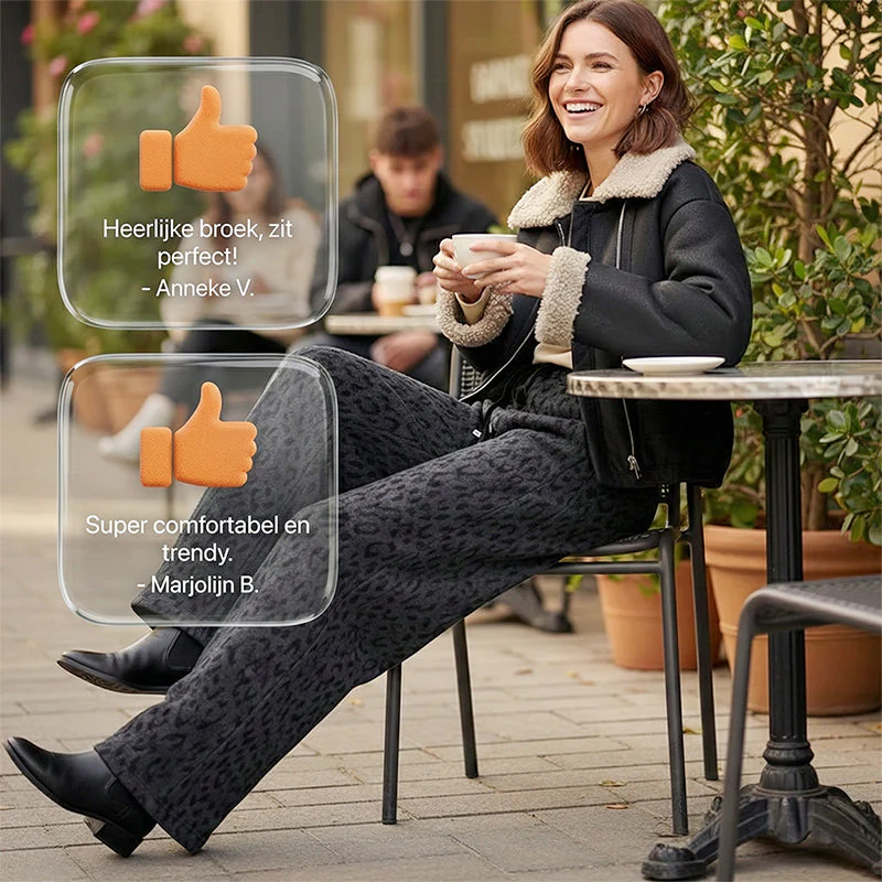 đ 60% DE RĂDUCTION MAINTENANT ! đ Pantalon de SurvĂȘtement Large Ă ImprimĂ© LĂ©opard pour Femme â Coupe Confortable, Tissu Doux & Style Audacieux đ - Image 7