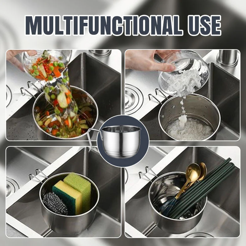 👨🍳👩🍳🧑🍳 Panier de filtre pour évier de cuisine suspendu multifonctionnel - Image 4