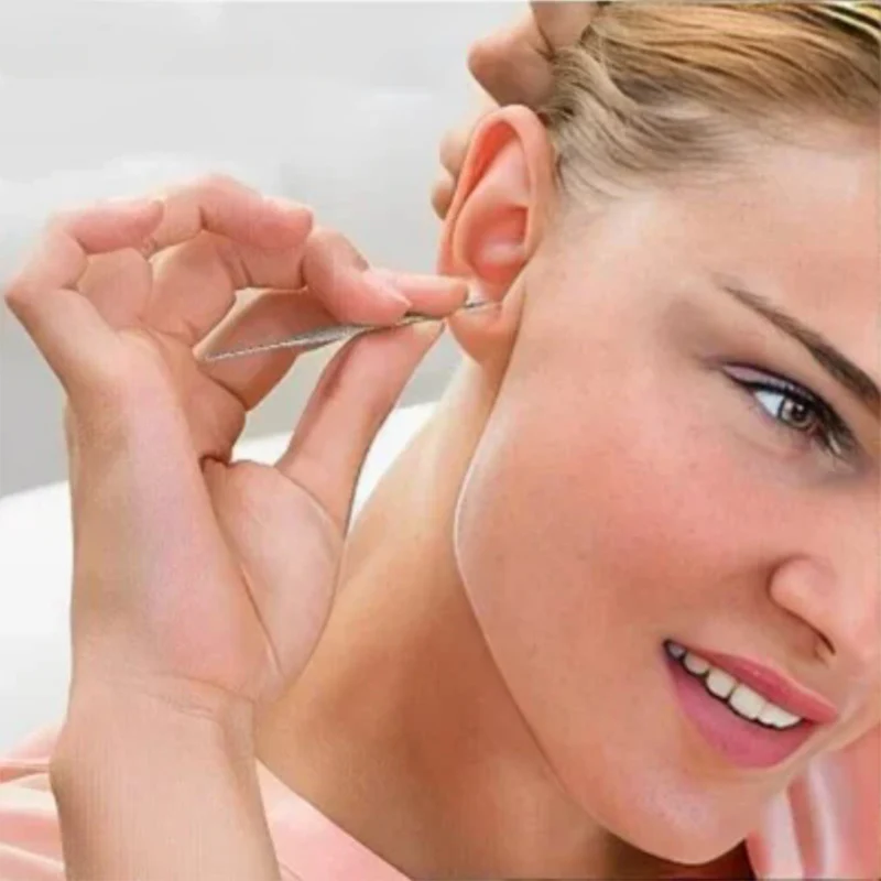 🎁 Remise limitée de 50% 🚀 Portable spirale en acier inoxydable earspoon Set de 6 pièces outil de prélèvement d'oreille - Image 3