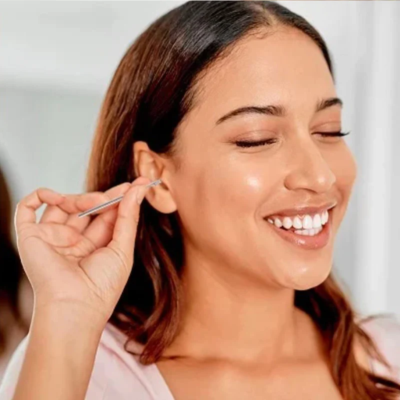 🎁 Remise limitée de 50% 🚀 Portable spirale en acier inoxydable earspoon Set de 6 pièces outil de prélèvement d'oreille - Image 4