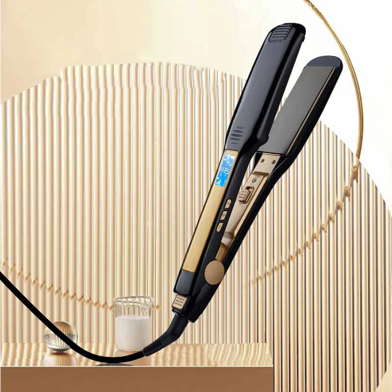 ✅ Plaques titine ultra-lisses – 0 frisottis, 100% brillance🔥 Lisseur/styler avec écran LCD et température réglable💞Créez des cheveux soyeux instantanément💞