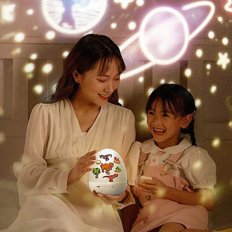 📢📢50 % de réduction !!!🎅Projecteur veilleuse œuf de dinosaure avec musique pour enfants - Image 7