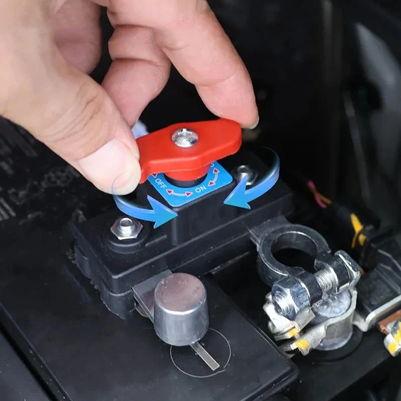 📢📢50 % de réduction !!! 🎅 Interrupteur de Déconnexion Batterie Voiture - 12V-24V Compatible, Coque Ignifuge, Urgence et Maintenance ⚡🚘 - Image 4