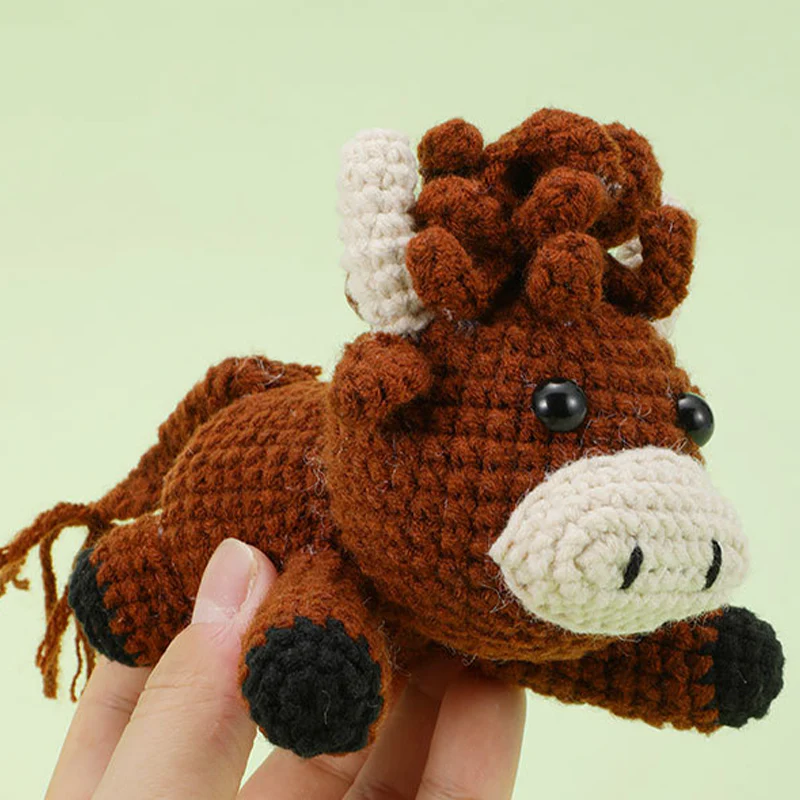 📢Grande vente!🏆Kit DIY pour tricoter à la main des animaux, pour débutants - Image 7