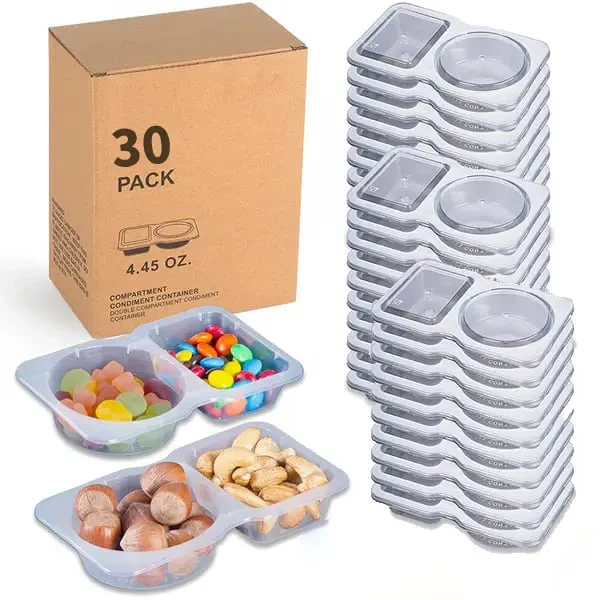 Contenants Réutilisables Alimentaires avec Deux Compartiments - Image 18