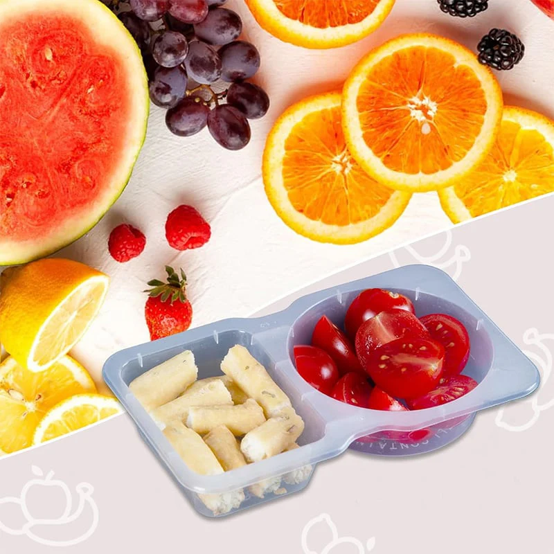 Contenants Réutilisables Alimentaires avec Deux Compartiments - Image 3